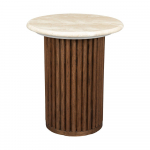&Uuml;mmargune abilaud kivist pealispinnaga &oslash; 35 cm Arda - Dutchbone