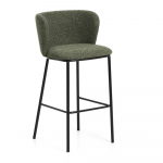 Tumeroheline polsterdatud baaritool (istme k&otilde;rgus 75 cm) Ciselia - Kave Home