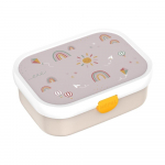 Beež plastmassist laste suupistekarp Sunshine & Rainbow - Mepal