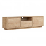 Televiisorilaud tammepuust ja naturaalsest v&auml;rvist 160x42x30 cm Sentinel - Kalune Design