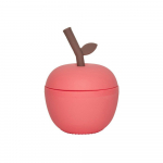 Punane silikoonist beebikruus Apple - OYOY Mini