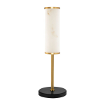 Valge/messingiv&auml;rvi LED-laualamp marmorist dekooriga (k&otilde;rgus 49 cm) Nolia - Nova Luce