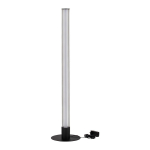 Matt must alumiiniumist h&auml;mardatav LED-p&otilde;randalamp klaasist varjuga (k&otilde;rgus 130 cm) Glovia - Nova Luce