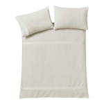 Kreemikas kaheinimese voodipesu 200x200 cm Pintuck Easy Iron Percale - Catherine Lansfield
