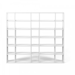 Valge raamaturiiul, k&otilde;rgus 224 cm Pombal - TemaHome