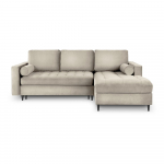 Beež sametist nurgadiivan, paremas nurgas Santo - Milo Casa