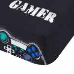 Must laste voodilina &uuml;heinimesevoodile 90x190 cm Game Over - Catherine Lansfield