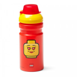 Punane kollase kaanega veepudel, 390 ml Iconic - LEGO&reg;