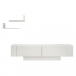 Valge TV-komplekt 150x42x31,5 cm Matera &ndash; Zena Home