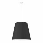 Must rippvalgusti klaasist lambivarjundiga &oslash; 50 cm Tresco - Sollux