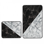 Must-valged vannitoamatid 2 tk 60x100 cm komplektis - Mila Home