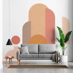Seinakleebis 120x250 cm Abstract Sunset &ndash; Ambiance