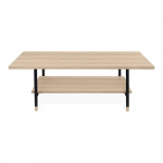 Naturaalset v&auml;rvi tammepuidust kohvilaud 60x120 cm Jugend - Woodman