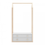 Valge avatud lastekapp 80x170 cm Esteban - Marckeric