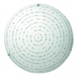 Valge laevalgusti klaasist lambivarjundiga &oslash; 30 cm Circle - Candellux Lighting
