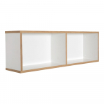 Valge laste raamaturiiul seinale 90x29 cm Finn - Roba