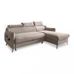 Beež sametist nurgadiivan (parem nurk) Sweet Harmony - Miuform