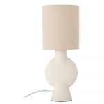 Beež laualamp tekstiilist varjuga (k&otilde;rgus 54,5 cm) Sergio - Bloomingville
