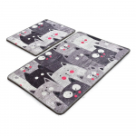 Hallid vannitoamatid 2tk komplektis 60x100 cm Meow - Foutastic