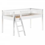 Valge p&ouml;&ouml;gipuidust t&otilde;stetud lastevoodi 90x200 cm Forrest - Vipack