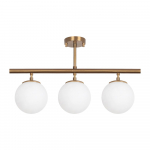 Pronksiv&auml;rvi rippvalgusti klaasist varjuga Atmaca - Opviq lights