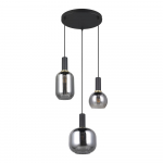 Must rippvalgusti klaasist varjuga Diva - Trio