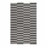 Must-valge kahepoolne k&auml;sitsi kootud villane vaip 200x300 cm Donna - Hanse Home