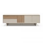 Beež tammespoonist telerilaud 180x55x45 cm Carpi - Marckeric