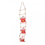 Tekstiilist rippuv j&otilde;ulukaunistus 50cm Santa Mouse - Sass & Belle