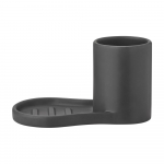 Must kivikeraamikast n&otilde;udepesuvahendite hoidik Piro - Blomus