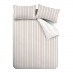 Beež puuvillane voodipesu 200x200 cm Ashford Stripe - Bianca