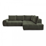 Roheline &scaron;enilldiivanvoodi/panipaigaga nurgadiivan (parempoolne/L-kujuline) Everest - Bobochic Paris