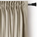 Pruun-beež sametist dimout-kardin 140 &times; 270 cm Pleat &ndash; Restilo