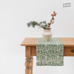 Linane linik 40x200 cm Evergreen Damask - Linen Tales