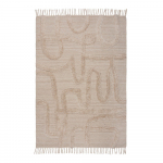 Beež k&auml;sitsi kootud villane vaip 200x290 cm Loma - Flair Rugs