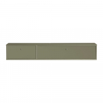 Khaki v&auml;rvi TV-alus 136x22x32,5 cm Mistral - Hammel Furniture