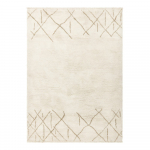 Kreemikas pestav/k&auml;sitsi kootud villane vaip 200x290 cm Azera Crosshatch - Asiatic Carpets