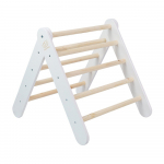 Valge m&auml;nnipuidust laste ronimisredel 60x60x60 cm Montessori - Meowbaby