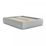 Helehall polsterdatud kaheinimesevoodi koos panipaiga ja voodip&otilde;hjaga, ilma peatsita 160x200 cm Inera - Bobochic Paris