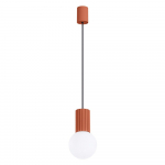 Oranž rippvalgusti klaasist varjuga &oslash; 12 cm Orbital - Sollux