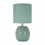 Helesinine keraamiline laualamp tekstiilist varjuga (k&otilde;rgus 27 cm) Pontus - Mauro Ferretti