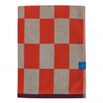 Oranž/beež orgaanilisest puuvillast froteer&auml;tikust 70x133 cm Retro - Mette Ditmer Denmark