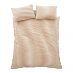 Oranž 3-osaline voodipesu 200x200 cm Cotton Rich Woven Stripe - Pineapple Elephant