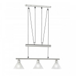 H&otilde;bedane ripplamp klaasist varjuga Stamina - Trio