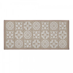 Beež tekstiilist vannitoamatt 50x120 cm Constantine - douceur d'int&eacute;rieur