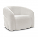 Valge bukleekangast p&ouml;&ouml;rlev tugitool Elina - Bobochic Paris