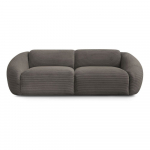 Hallikaspruun velvetist diivan 250 cm Tina - Bobochic Paris