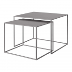 Hallid metallist diivanilauad komplektis 2 tk 50x60 cm Fera - Blomus