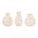 3-osaline kreemikate keraamiliste vaaside komplekt (k&otilde;rgus 10 cm) - Sass & Belle