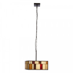 Metallist ripplamp klaasist varjuga Waldorf - Premier Housewares